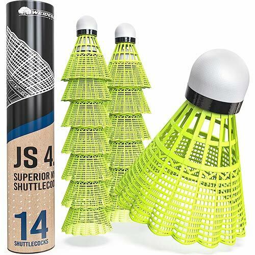 Weidebach® 14 Volantes de bádminton, Volantes de bádminton Amarillos